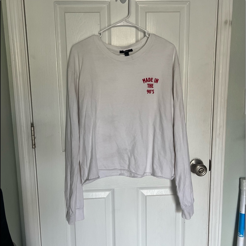 Cropped crew neck